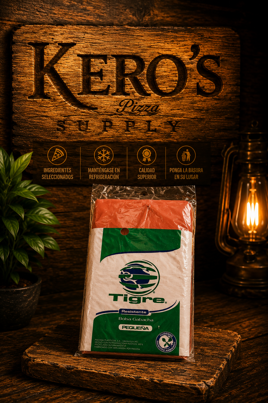 Bolsa Pequeña Tigre - Imagen Vertical